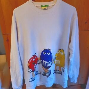 Bossini Women's M & M Cream Crew Neck Sweatshirt Size Large